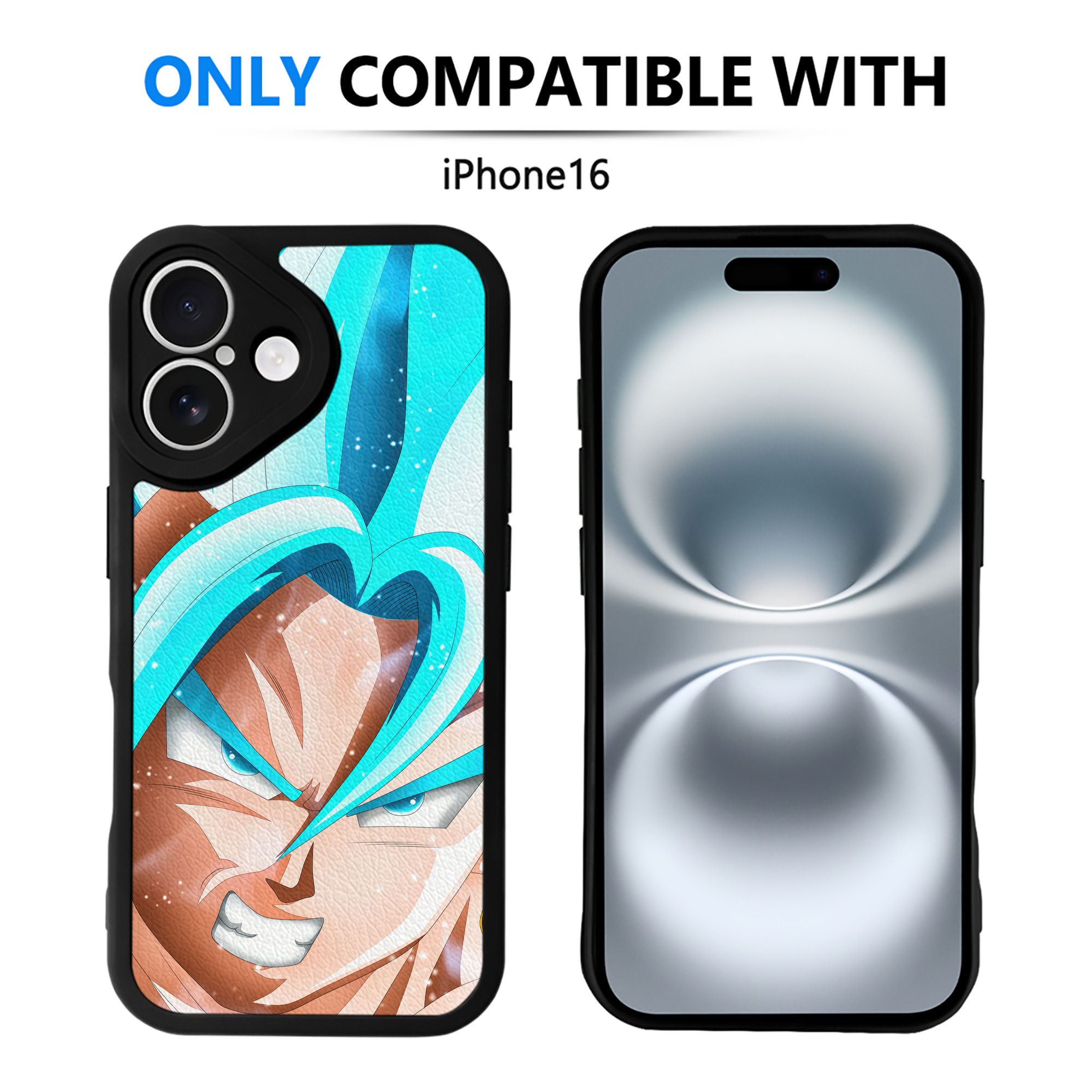 （画像用） ドラゴンボール DRAGON BALL 【iPhone 16シリーズ対応】シリコンスマホケース（レザー調） 材質：シリコン
